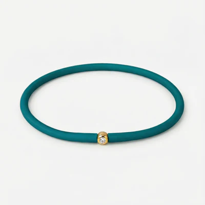 Rainbow Armband in Petrol