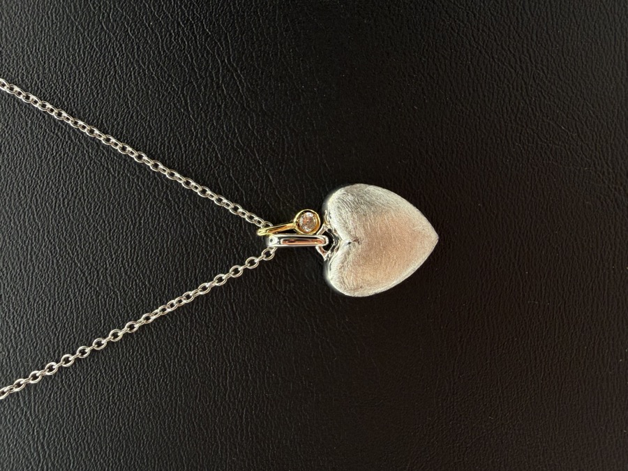 Halskette Silber 925 mit Herzanhänger und Zirkonia