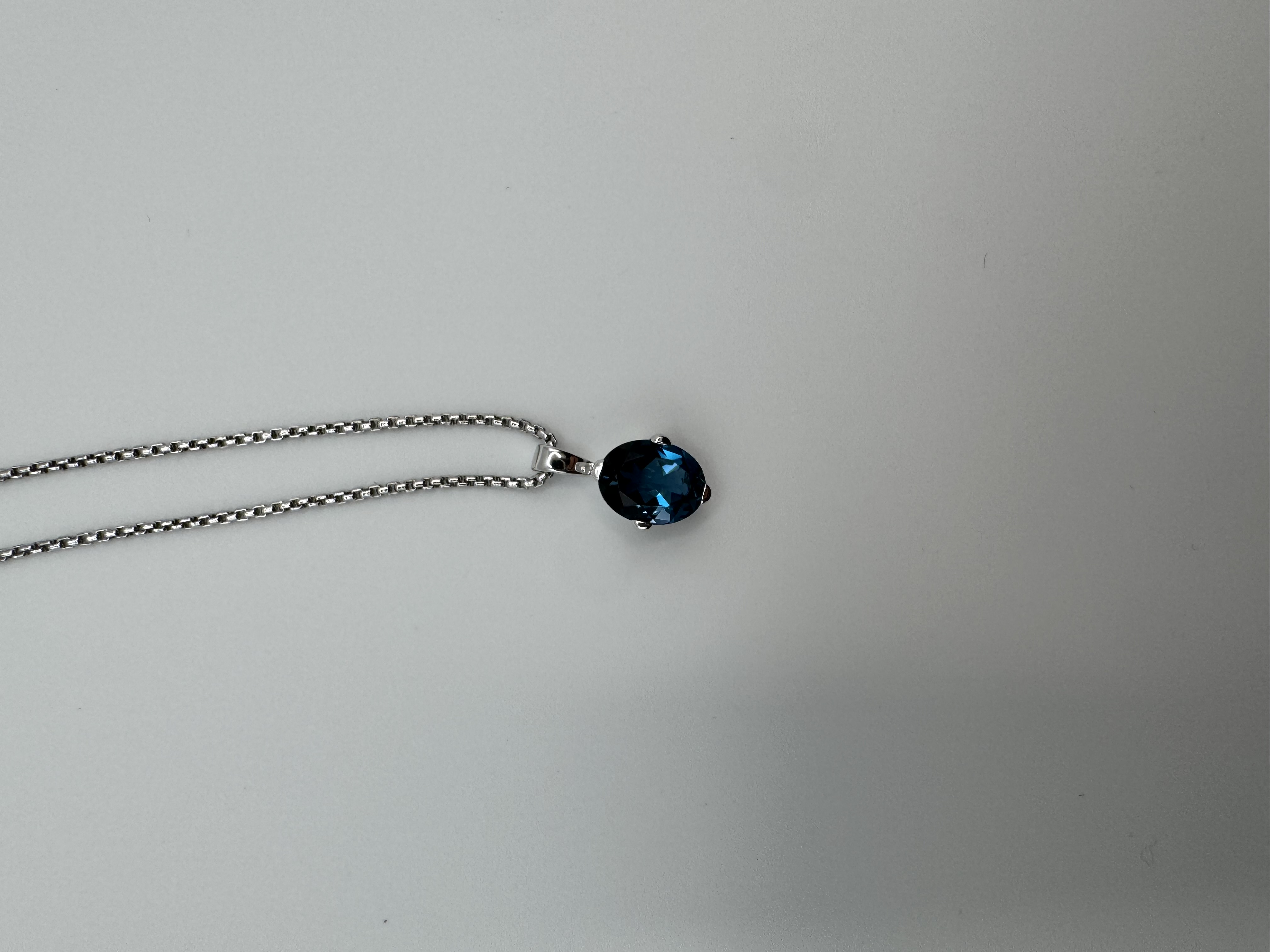 Fritsch Anhänger Silber 925 mit ovalem London Blue Topas