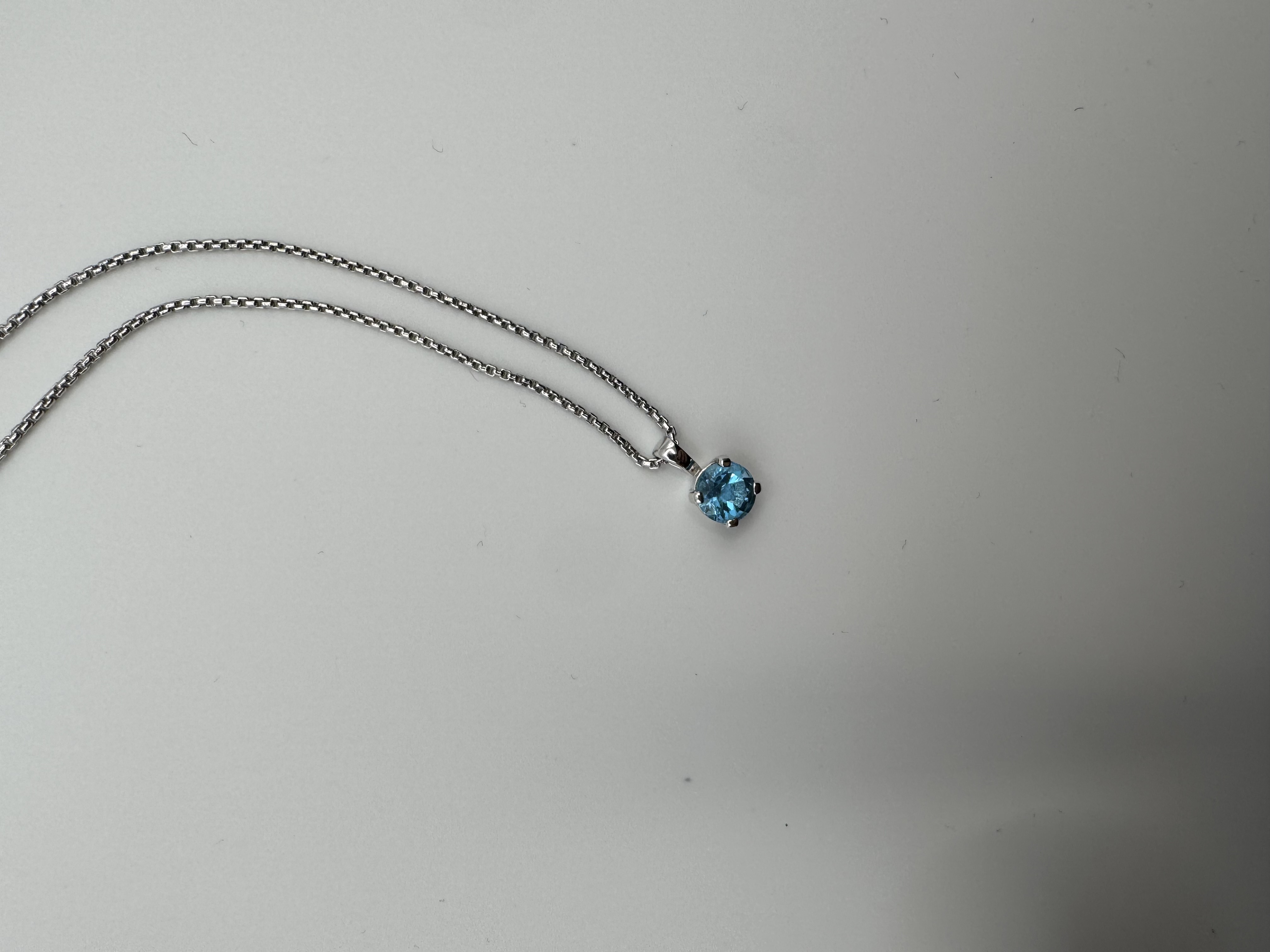 Fritsch Anhänger Silber 925 mit Sky Blue Topas Solitär