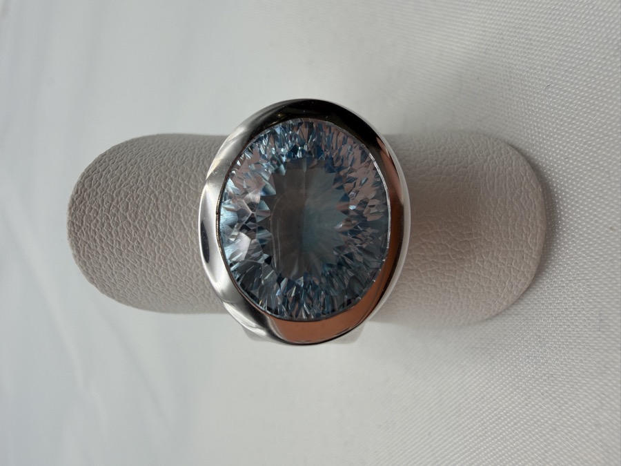 Fritsch Sterling Ring Silber 925 mit Sky Blue Topas