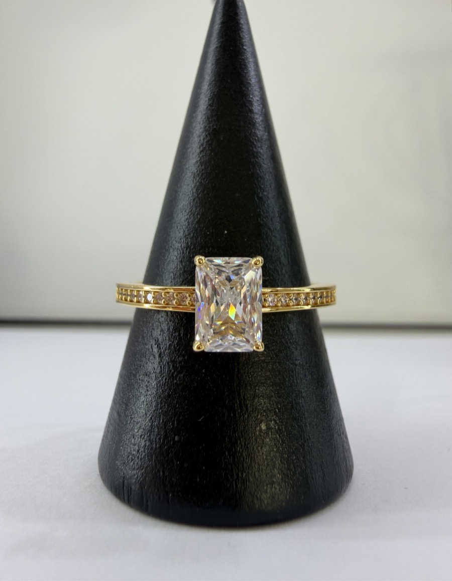 Jette Ring Silber 925 vergoldet mit Zirkonia