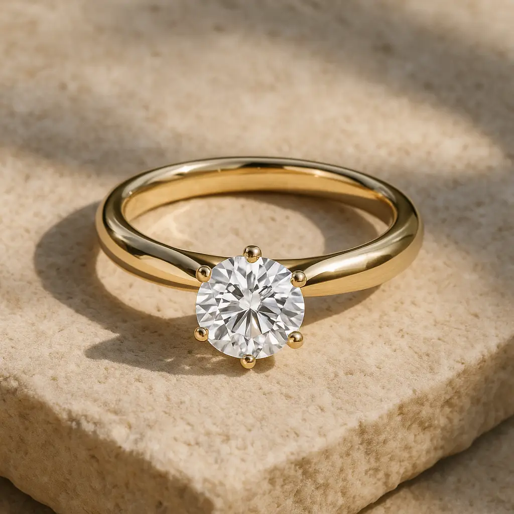 Trauring Gelbgold klassisch